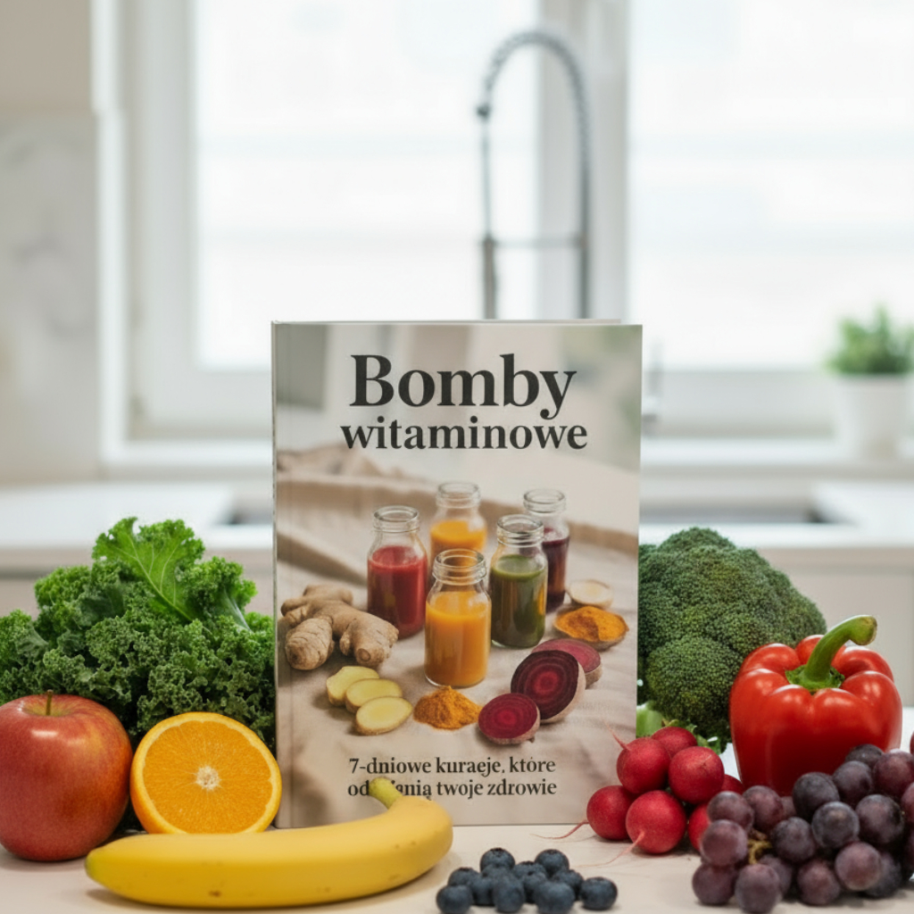 Okładka ebooka Bomby Witaminowe - shoty witaminowe przepisy