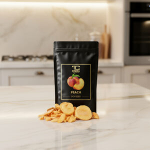 Brzoskwinie liofilizowane - chrupiące plastry suszonych mrozem brzoskwiń