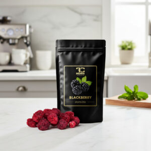 Jeżyny liofilizowane - całe, ciemne, chrupiące owoce suszonych mrozem jeżyn