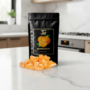 Mandarynki liofilizowane - chrupiące cząstki suszonych mrozem mandarynek