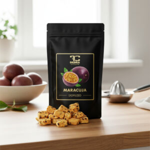 Marakuja liofilizowana - chrupiące kostki suszonej mrozem marakui
